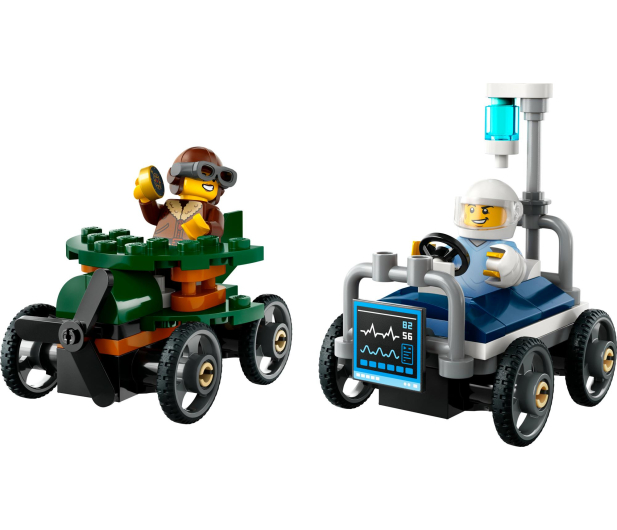 LEGO City 60459 Samolot kontra łóżko szpitalne – zestaw wyścigowy - 1298088 - zdjęcie 3